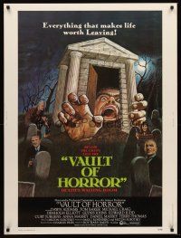 5w401 VAULT OF HORROR 30x40 '73 Tales from Crypt sequel, cool art of death's waiting room!