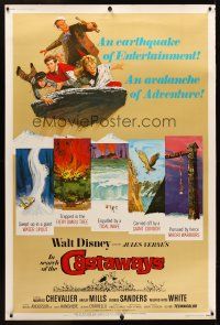 5w457 IN SEARCH OF THE CASTAWAYS 40x60 R78 Jules Verne, Hayley Mills in an avalanche of adventure!