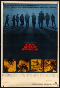 5w467 WILD BUNCH 40x60 '69 Sam Peckinpah cowboy classic, William Holden & Ernest Borgnine!
