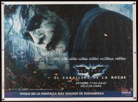 5w468 DARK KNIGHT IMAX Argentinean 43x58 '08 Batman, super c/u of Heath Ledger as The Joker!