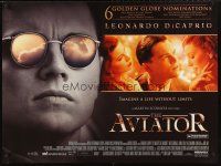 5w132 AVIATOR DS British quad '04 Martin Scorsese directed, Leonardo DiCaprio as Howard Hughes!
