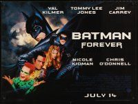5w134 BATMAN FOREVER advance DS British quad '95 Val Kilmer, Nicole Kidman, Tommy Lee Jones, Carrey