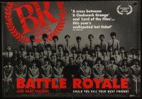 5w136 BATTLE ROYALE British quad '01 Kinji Fukasaku's Batoru rowaiaru, teens must kill each other!