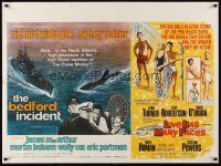 5w137 BEDFORD INCIDENT/LOVE HAS MANY FACES British quad '65 Sidney Poitier, Lana Turner!