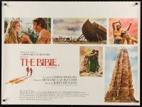 5w141 BIBLE British quad '67 La Bibbia, John Huston as Noah, Boyd as Nimrod, Ava Gardner as Sarah