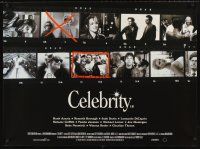 5w153 CELEBRITY DS British quad '98 Woody Allen, Hank Azaria, Charlize Theron, Leonardo DiCaprio!