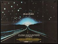 5w158 CLOSE ENCOUNTERS OF THE THIRD KIND British quad '77 Steven Spielberg sci-fi classic!
