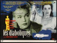 5w173 DIABOLIQUE British quad R95 Simone Signoret & Vera Clouzot in Clouzot's Les Diaboliques!