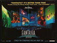5w187 FANTASIA 2000 advance DS British quad '99 Walt Disney cartoon set to classical music!