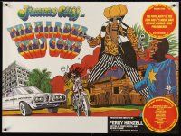 5w201 HARDER THEY COME British quad R77 Jimmy Cliff, Jamaican reggae music, really cool art!