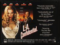 5w226 L.A. CONFIDENTIAL British quad '97 Kevin Spacey, Russell Crowe, sexy Kim Basinger!
