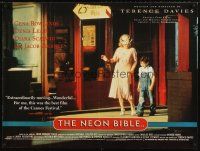 5w248 NEON BIBLE British quad '95 Gena Rowlands walks w/Drake Bell, from John Kennedy Toole novel!