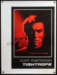 5w423 TIGHTROPE uncut English commercial poster '84 Clint Eastwood is a cop on the edge!