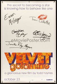 5w482 VELVET GOLDMINE English 40x60 '98 Toni Collette, Ewan McGregor, Jonathan Rhys Meyers!