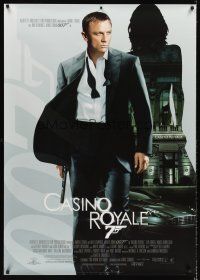 5w483 CASINO ROYALE DS German 33x47 '06 cool image of Daniel Craig as James Bond!