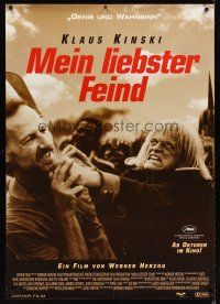 5w497 MY BEST FIEND German 33x47 '99 directed by Werner Herzog, crazed Klaus Kinski!