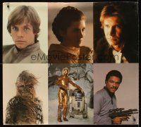 5w424 EMPIRE STRIKES BACK special 34x38 '80 Mark Hamill, Fisher & Ford + Billy Dee Williams!