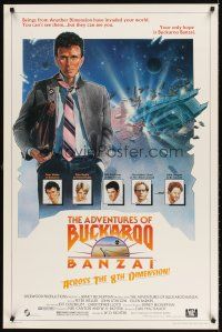 5x408 ADVENTURES OF BUCKAROO BANZAI 1sh '84 Peter Weller science fiction thriller!