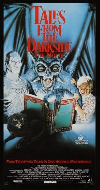 5x242 TALES FROM THE DARKSIDE Aust daybill '90 Geoge Romero & Stephen King, creepy art of demon!