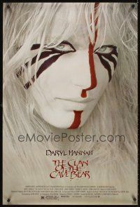 5x425 CLAN OF THE CAVE BEAR 1sh '86 fantastic image of Daryl Hannah in cool tribal make up!