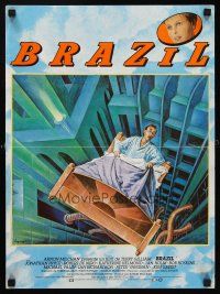 5x295 BRAZIL French 15x21 '85 Terry Gilliam, cool sci-fi fantasy art by Lagarrigue!