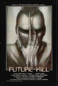 5x451 FUTURE-KILL 1sh '84 Edwin Neal, really cool science fiction artwork by H.R. Giger!
