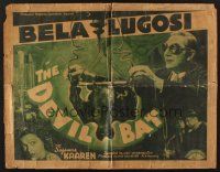 5x021 DEVIL BAT 1/2sh '40 best image of Bela Lugosi wearing goggles in his lab, sci-fi horror!