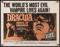 5x023 DRACULA PRINCE OF DARKNESS 1/2sh '66 great image of most evil vampire Christopher Lee!