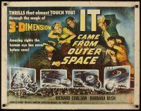 5x044 IT CAME FROM OUTER SPACE style A 1/2sh '53 Jack Arnold classic 3-D sci-fi, cool artwork!