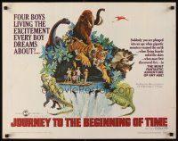 5x048 JOURNEY TO THE BEGINNING OF TIME 1/2sh '66 4 boys live their dream of fighting dinosaurs!