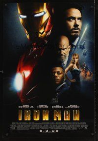 5x473 IRON MAN advance 1sh '08 Robert Downey Jr. is Iron Man, Gwyneth Paltrow!