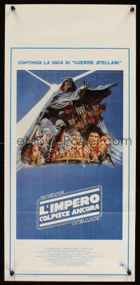 5x266 EMPIRE STRIKES BACK Italian locandina '80 George Lucas classic, cool artwork by Tom Jung!
