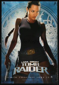5x481 LARA CROFT TOMB RAIDER teaser DS 1sh '01 sexy Angelina Jolie, from popular video game!