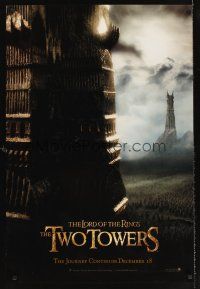5x487 LORD OF THE RINGS: THE TWO TOWERS teaser DS 1sh '02 Peter Jackson epic, J.R.R. Tolkien!
