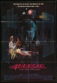 5y126 ANDROID 1sh '82 Klaus Kinski, Norbert Weisser, Joann art, Max 404 learns to love & to kill!