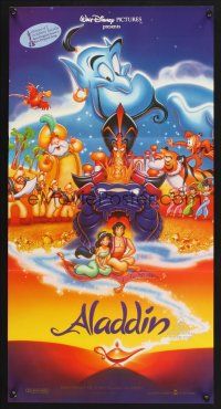 5y012 ALADDIN Aust daybill '93 classic Walt Disney Arabian fantasy cartoon!