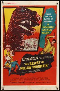 5y150 BEAST OF HOLLOW MOUNTAIN 1sh '56 from the dawn of history, a dinosaur monster beyond belief!