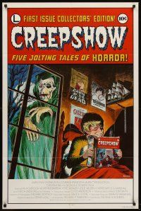 5y228 CREEPSHOW int'l 1sh '82 George Romero & Stephen King, great E.C. Comics art by Jack Kamen!