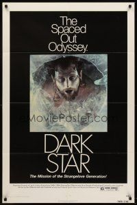 5y239 DARK STAR 1sh '75 John Carpenter & Dan O'Bannon, the spaced out odyssey!