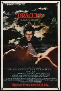 5y284 DRACULA advance 1sh '79 by Frank Langella, from the story by Bram Stoker!