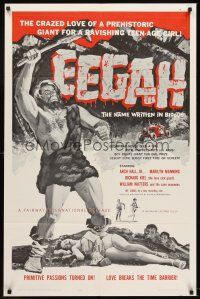 5y300 EEGAH 1sh '62 Richard Kiel as prehistoric giant crazy for ravishing teenage girl!