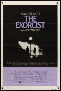 5y318 EXORCIST 1sh '74 William Friedkin, Max Von Sydow, William Peter Blatty horror classic!