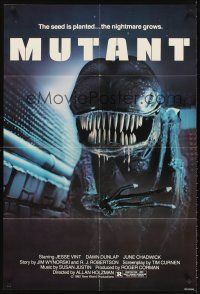 5y351 FORBIDDEN WORLD 1sh '82 Roger Corman, creepy image of alien knock-off, Mutant!