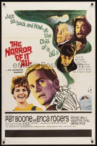 5y403 HORROR OF IT ALL 1sh '64 Pat Boone, just sit back and howl at the chill of it all!