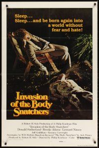 5y446 INVASION OF THE BODY SNATCHERS style B int'l 1sh '78 Kaufman classic remake, creepy image!