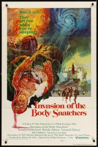 5y447 INVASION OF THE BODY SNATCHERS style C int'l 1sh '78 Philip Kaufman, cool creepy artwork!