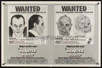 5y526 MONSTER SQUAD horizontal advance 1sh '87 wacky mugshot images of Dracula & the Mummy!