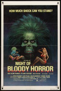 5y554 NIGHT OF BLOODY HORROR 1sh R79 blood psycho goes berserk, how much shock can you stand!
