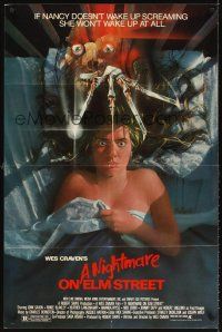 5y564 NIGHTMARE ON ELM STREET 1sh '84 Wes Craven classic, awesome Matthew horror art!