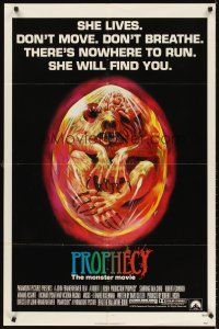 5y600 PROPHECY She Lives style 1sh '79 John Frankenheimer, art of monster in embryo by Paul Lehr!